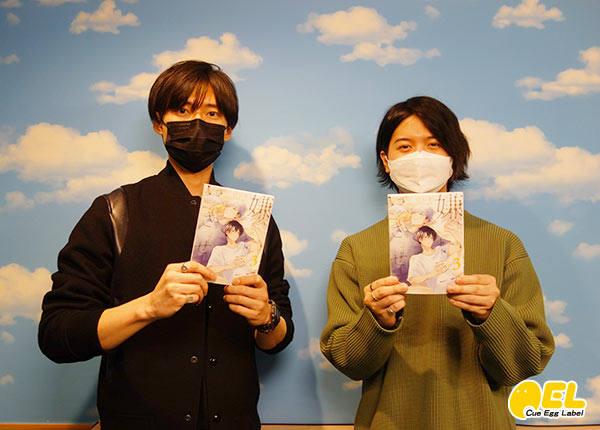 キャストインタビュー写真 斉藤壮馬さん、増田俊樹さん