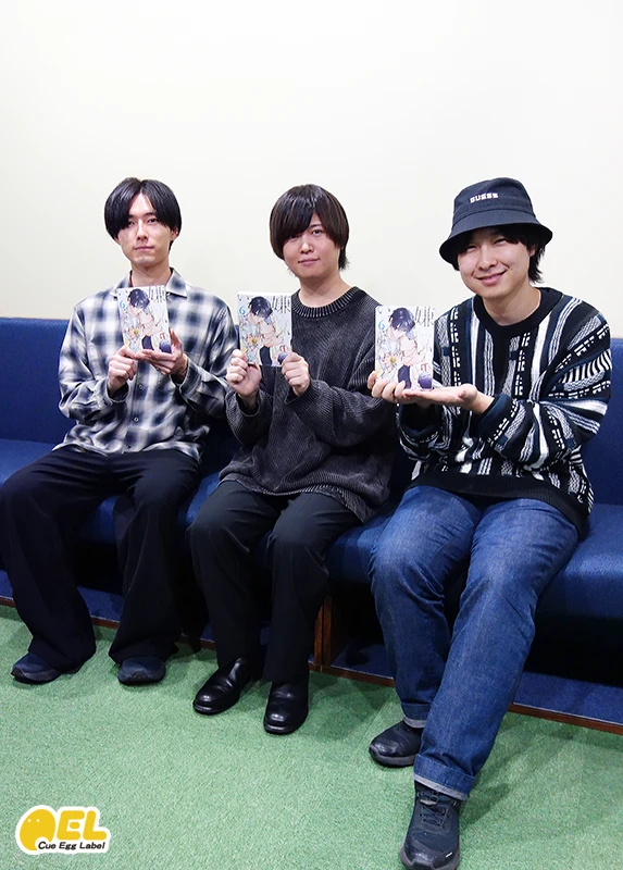 キャストインタビュー写真 増田俊樹さん、斉藤壮馬さん、寺島惇太さん