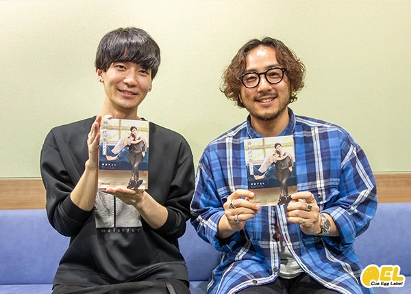 キャストインタビュー写真 [大関役]坂田将吾さん、[有磨役]鈴木崚汰さん