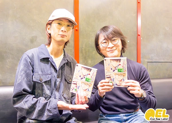 キャストインタビュー写真 阿部 敦さん、江口拓也さん